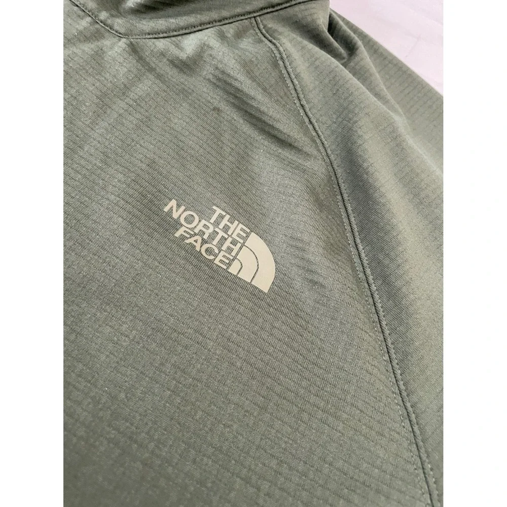 The North Face Borod Full Zip Gridded Fleece Mens XXL Green Water Resistant